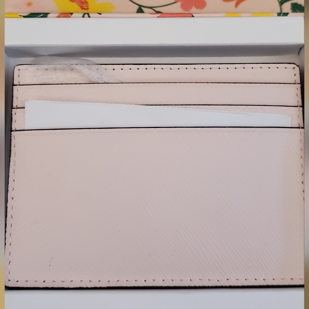KATE SPADE NEW YORK Madison Card Holder light rose pink Leather Gift NWT, NIB - Picture 3 of 8